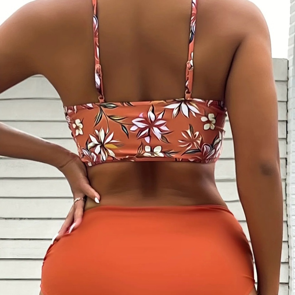 Floral Rust Bikini Set - Picture 3 of 4